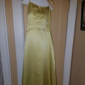 Yellow Prom Formal Homecoming Long Dress